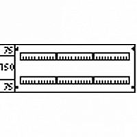 Пластрон с прорезями 3ряда/2 рейки-150 |  код. AS 232 |  ABB